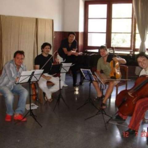 prova concerto con S. Krylov e F. Senese (vl), U. Clerici (vlc.) e G. Andaloro (pf.)