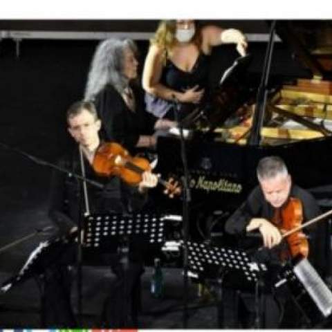 con Martha Argerich a Ravello.Schumann quintetto